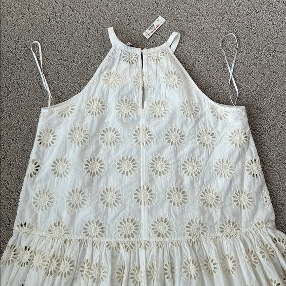 Madewell Aubriella Dress Embroidered Drop-Waist Maxi Dress Floral Eyelet XS NEW - Picture 11 of 14